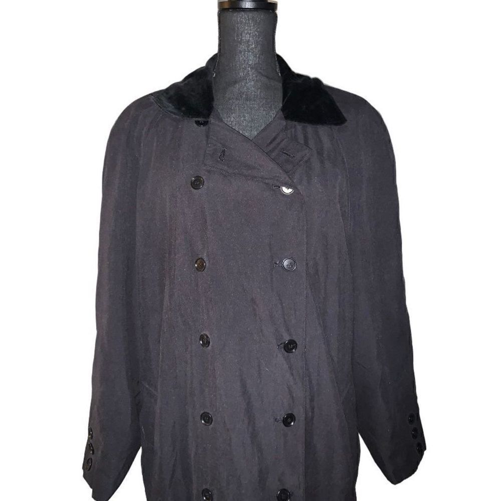 Talbots Double Breasted Trench Coat - Picture 2 of 5
